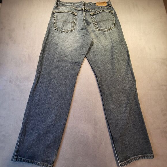 Levis Signature Mens Jeans 32x30 Loose Relaxed Straight Leg Denim Distressed - Picture 9 of 10